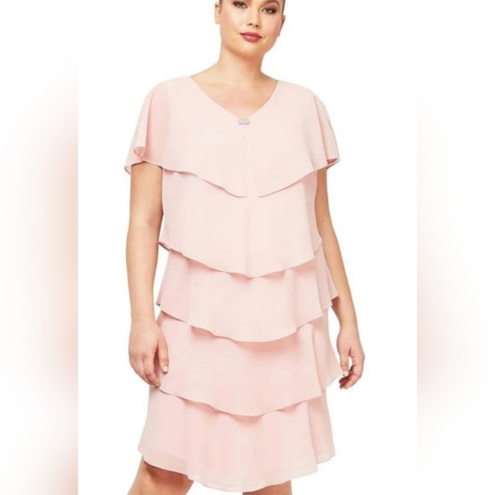SLNY NWT Embellished Midi Cocktail and Party Dress